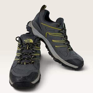 Mens The North Face Hedgehog Fastpack II Waterproof Hiking Shoes US 8 Gray